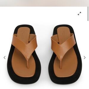 Tony Bianco Tan and Black Sandals